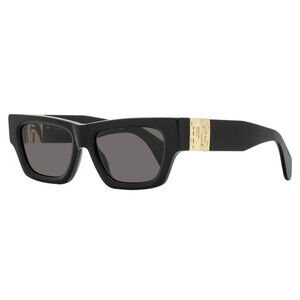 Palm Angels Magnolia Rectangular Sunglasses PERI10J 1007 Black/Gold 53mm